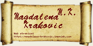 Magdalena Kraković vizit kartica